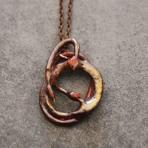 "Flamebound" Forged in Fire Copper Necklace